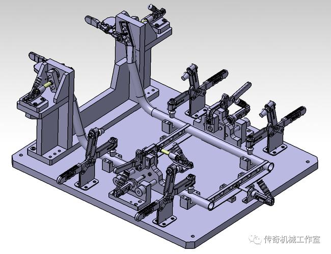 焊接夾具與汽車(chē)爬梯工裝夾具 基于Pro/E和STEP格式的3D數(shù)模應(yīng)用